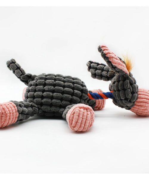 Load image into Gallery viewer, Squeaky Toys for Puppies Dog Chew Toy for Teething Chewing and Playtime No Stuffing Plush Animal Dog Toy Set for Small Medium Large Pets
