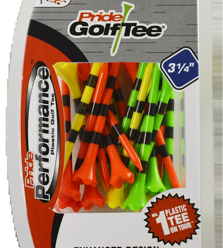 Pride Performance 3-1/4" Striped Fruit Mix Golf Tee, 25 Count