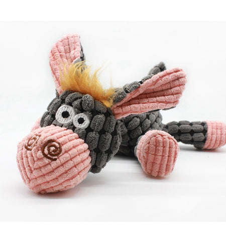 Squeaky Toys for Puppies Dog Chew Toy for Teething Chewing and Playtime No Stuffing Plush Animal Dog Toy Set for Small Medium Large Pets