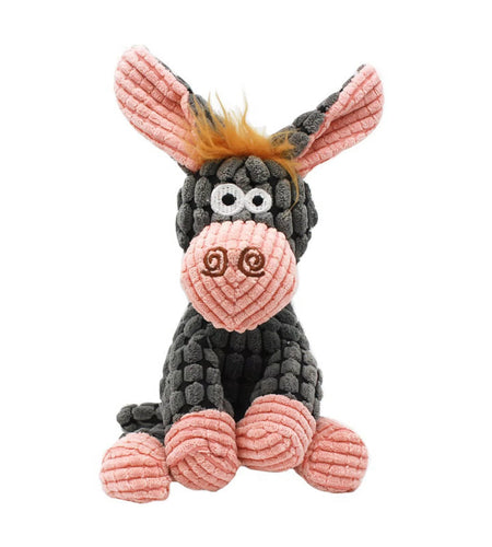 Squeaky Toys for Puppies Dog Chew Toy for Teething Chewing and Playtime No Stuffing Plush Animal Dog Toy Set for Small Medium Large Pets