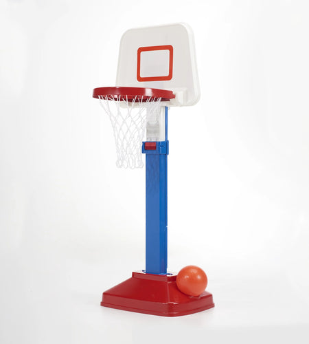 Adjustable Basketball Goal with Basketball, Basketball Hoop for Toddlers & Preschoolers