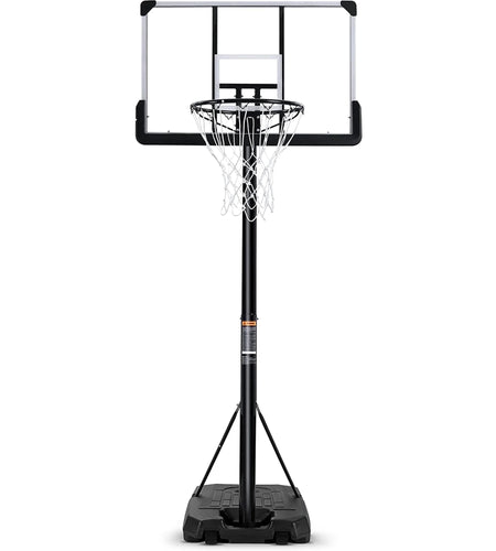 Portable Basketball Hoop Goal Basketball Hoop System Height Adjustable 7 Ft. 6 In..10 Ft. with 44 Inch Indoor Outdoor PVC Backboard Material