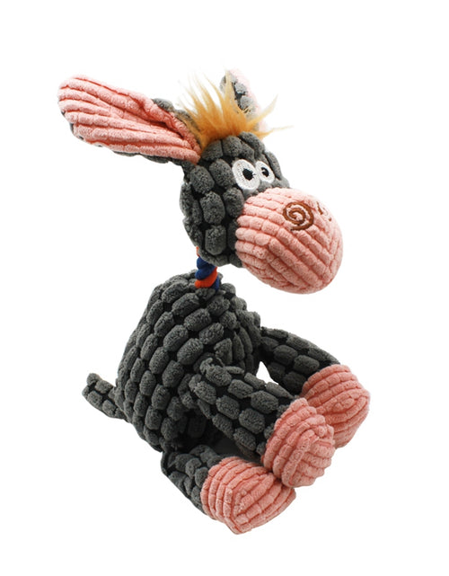 Load image into Gallery viewer, Squeaky Toys for Puppies Dog Chew Toy for Teething Chewing and Playtime No Stuffing Plush Animal Dog Toy Set for Small Medium Large Pets
