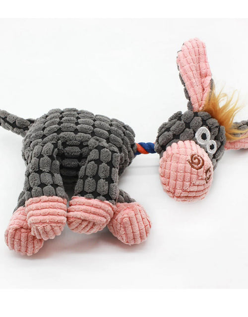 Load image into Gallery viewer, Squeaky Toys for Puppies Dog Chew Toy for Teething Chewing and Playtime No Stuffing Plush Animal Dog Toy Set for Small Medium Large Pets
