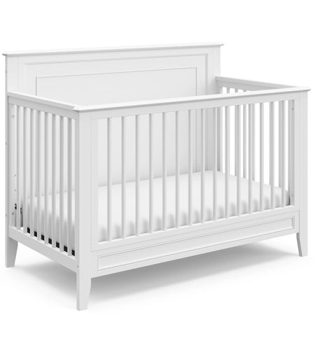 Solstice 5-In-1 Convertible Baby Crib, White