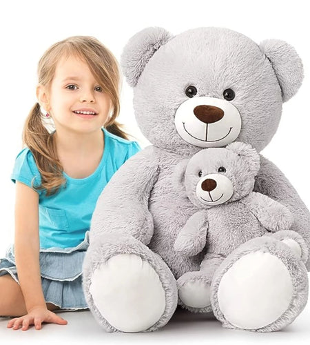 39" Giant Teddy Bear Mommy and Baby Soft Plush Bear Stuffed Animal