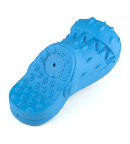 Squeaky Dog Toy Large Dog Chew Toys for Aggressive Chewers Rubber Dog Shoes Shape Toothbrush Toys